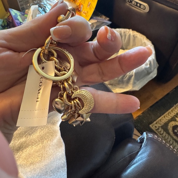 Coach Stars and Moon Bag Charm Brass - CDB59 - Picture 3 of 3